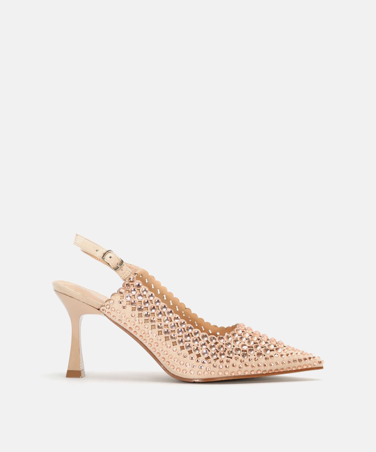 Zapato tac&oacute;n destalonado strass image number null